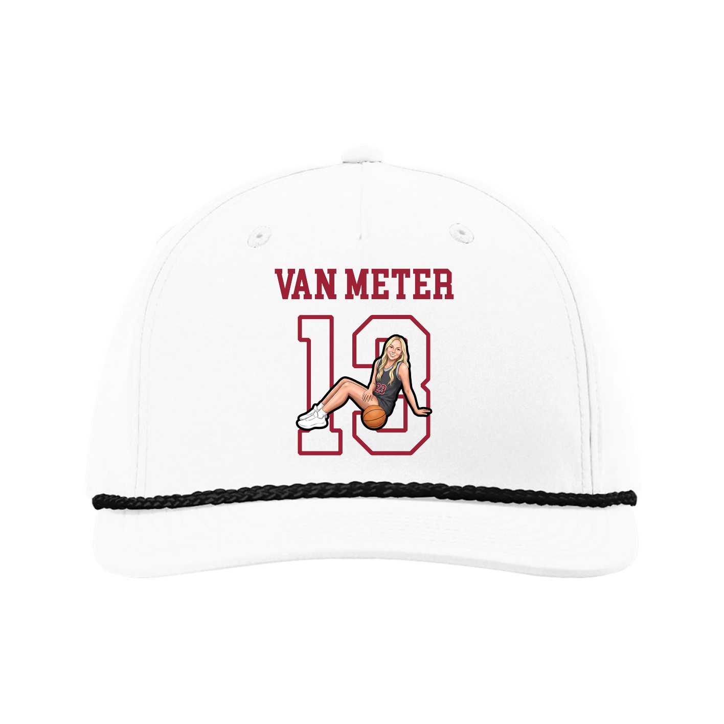 Five-Panel Classic Rope Cap — Shirsey in White