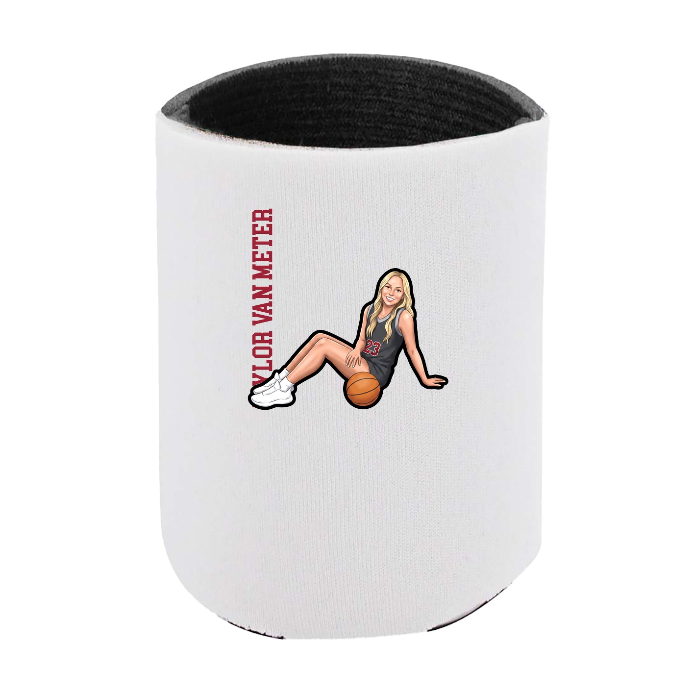 Can Holder — Name Vertical in White