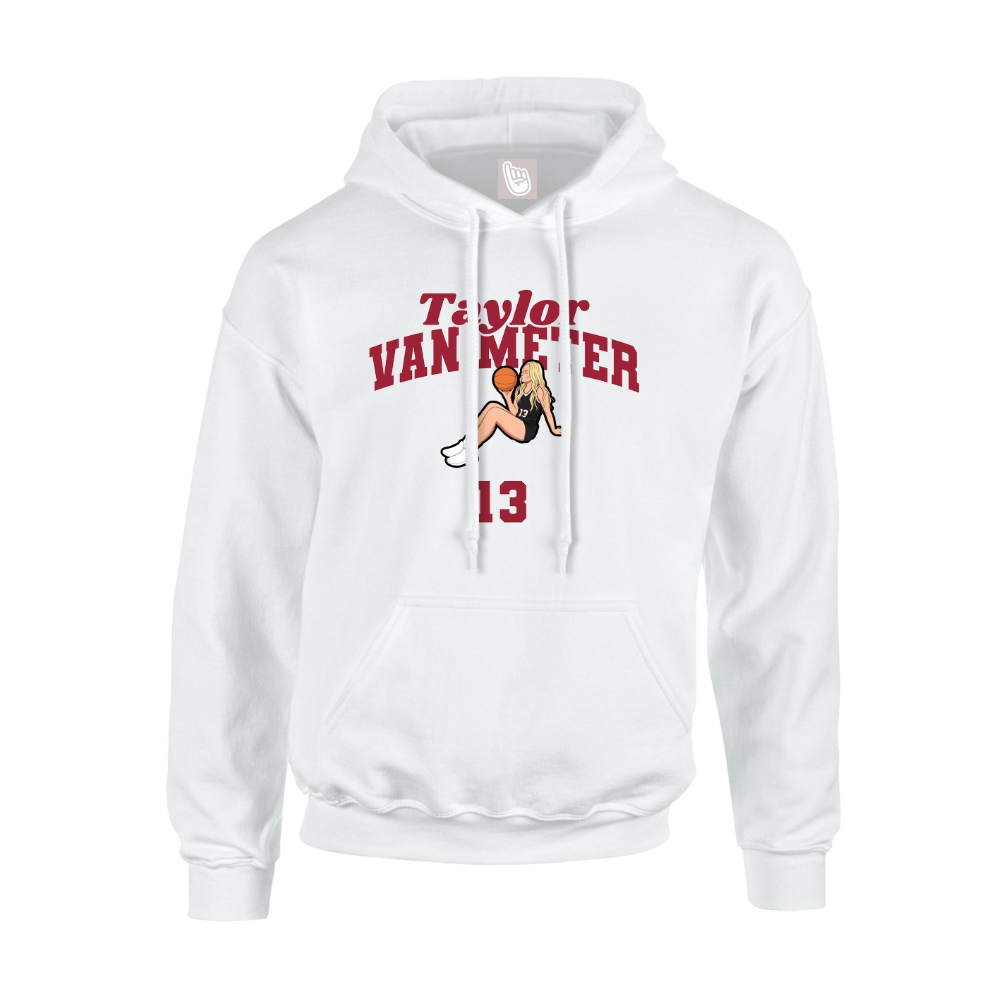 Hoodie — Signature Arch in White