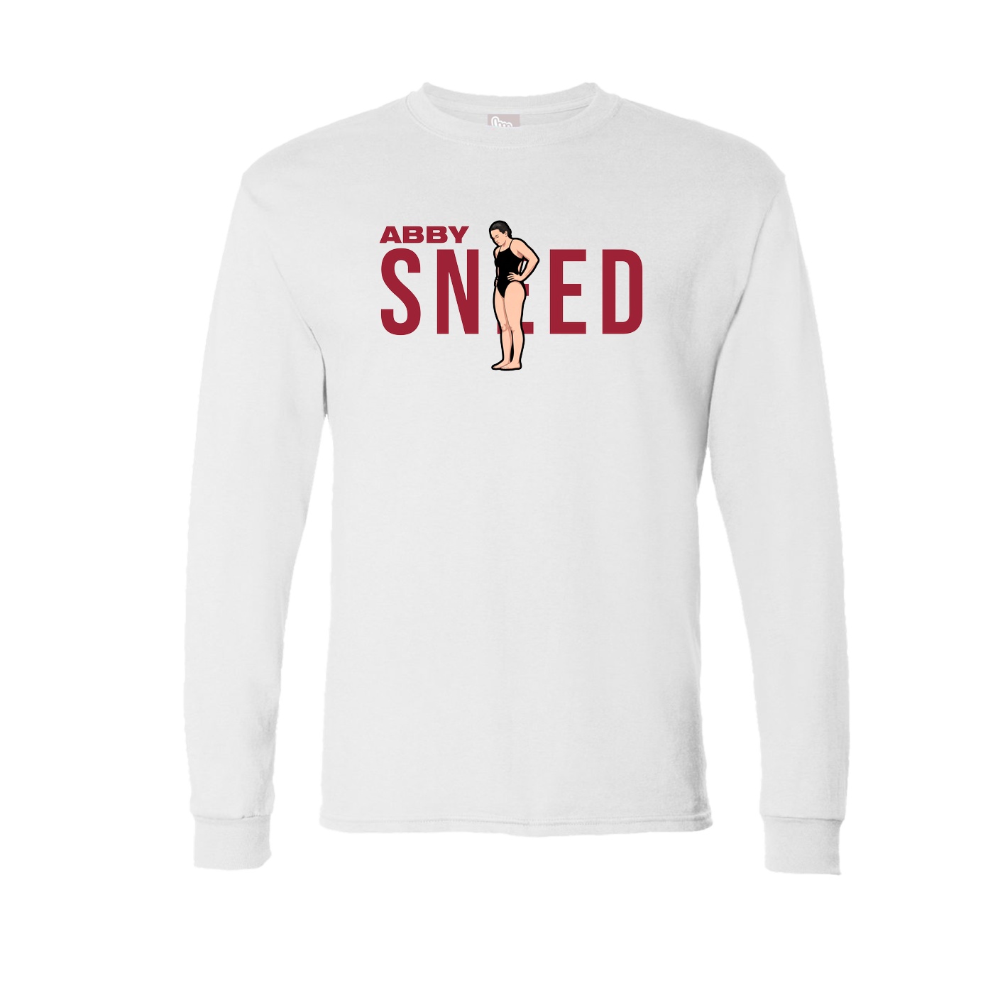 Long Sleeve Tee — Player Name in White