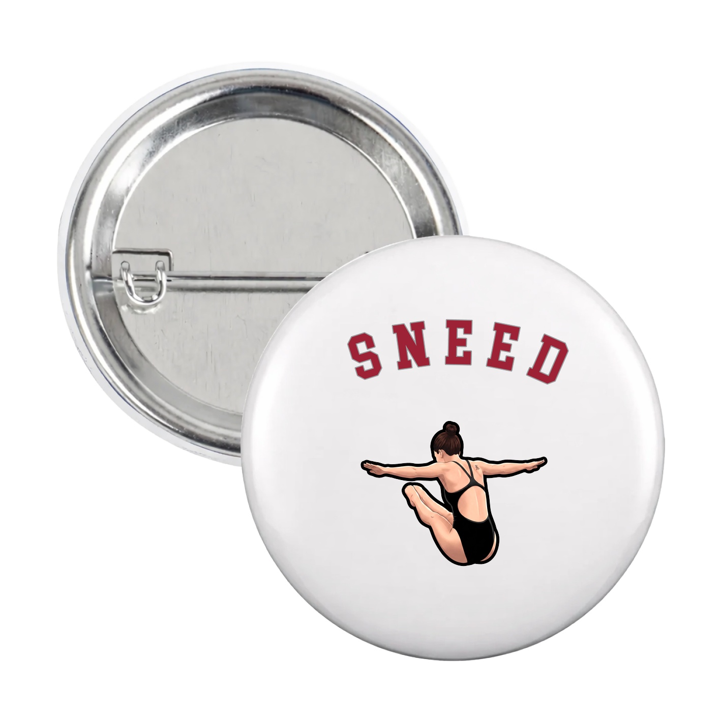Game Day Button — Shirsey Arch in White