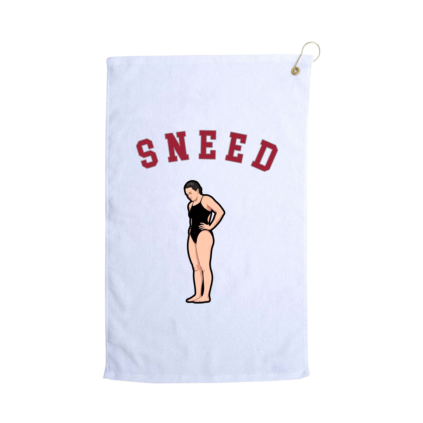 Golf Towel — Shirsey Arch in White