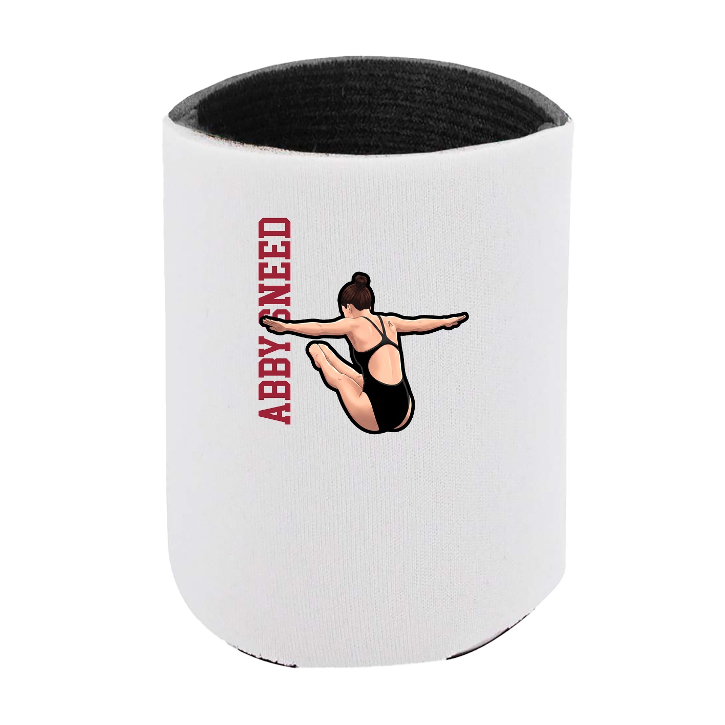 Can Holder — Name Vertical in White