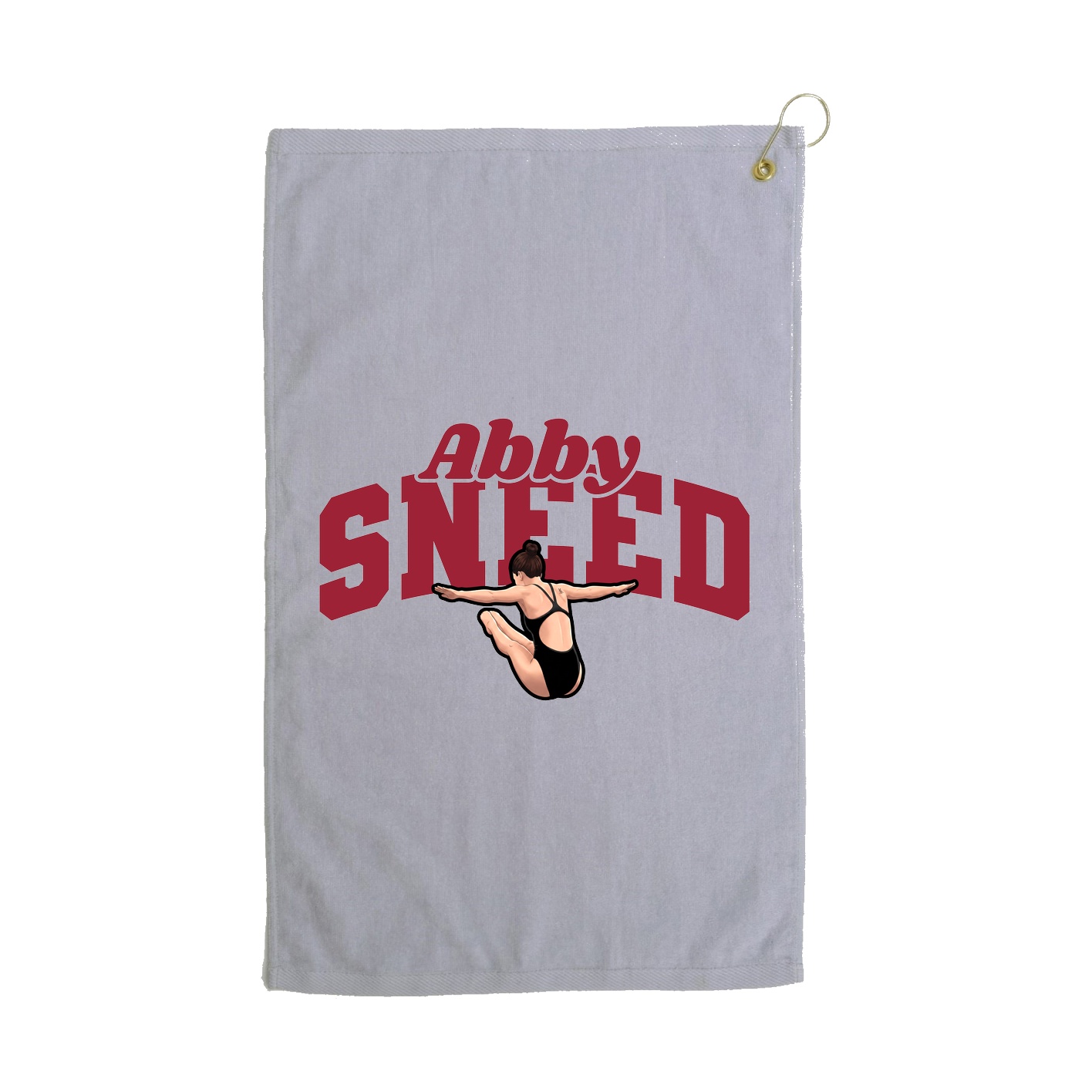 Golf Towel — Signature Arch in Grey