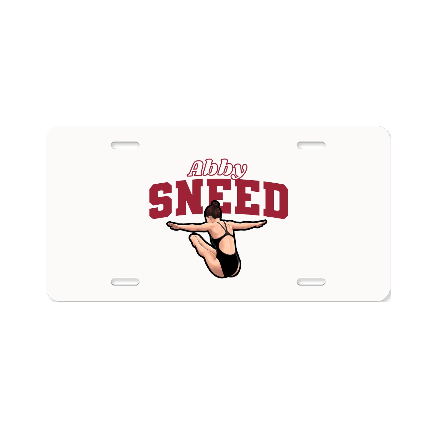 License Plate — Name Arch in Classic