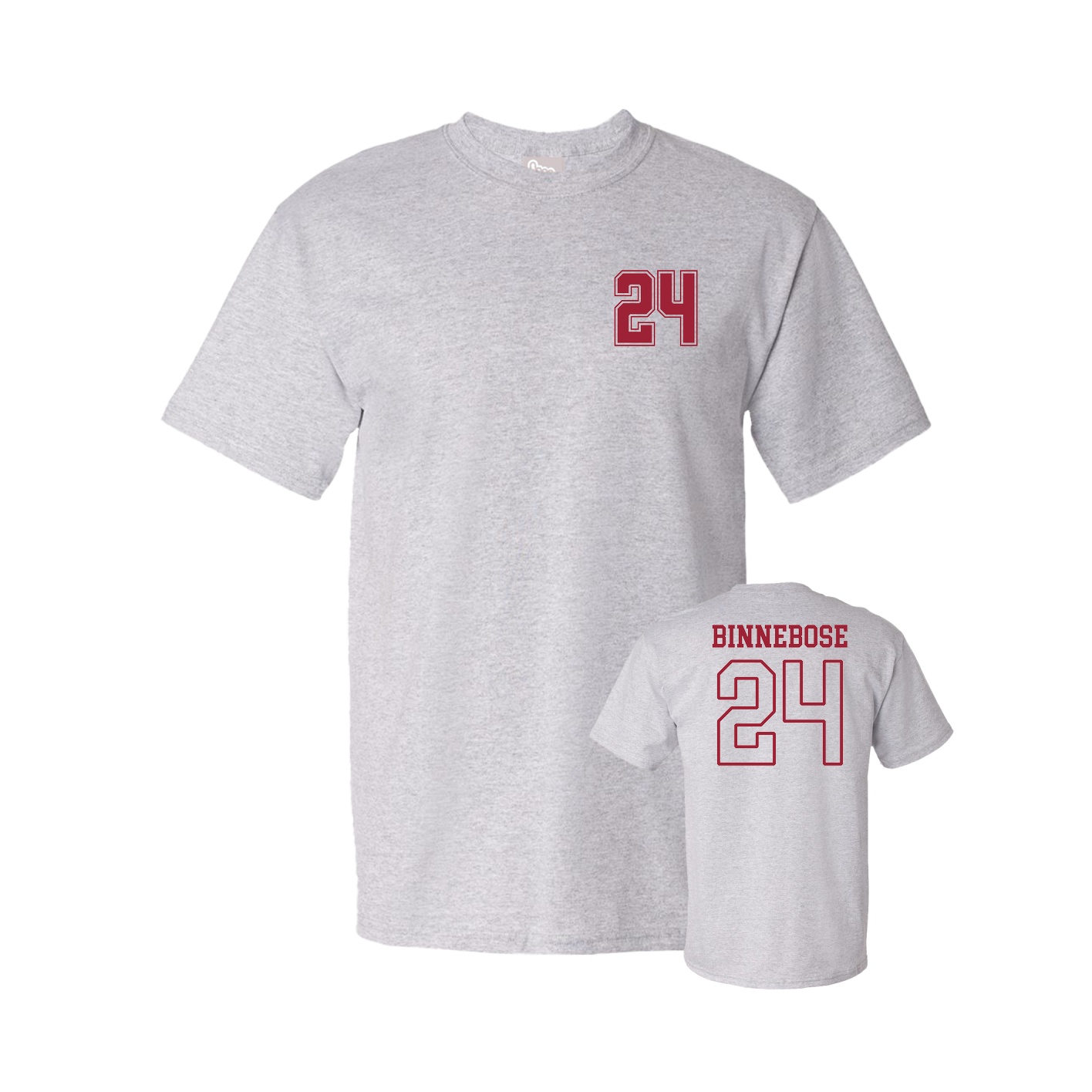 Youth Tee — Chest Back in Grey