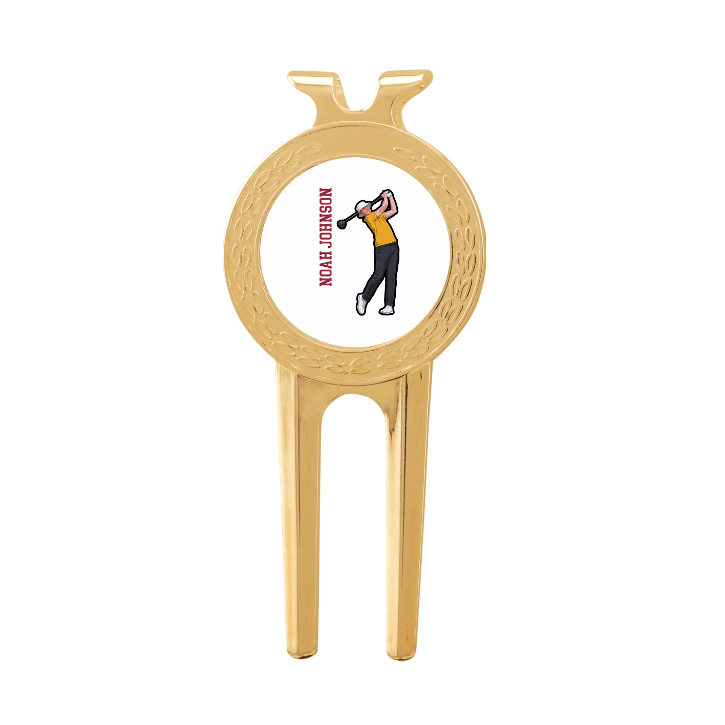 Divot Tool with Ball Marker — Name Vertical in Classic