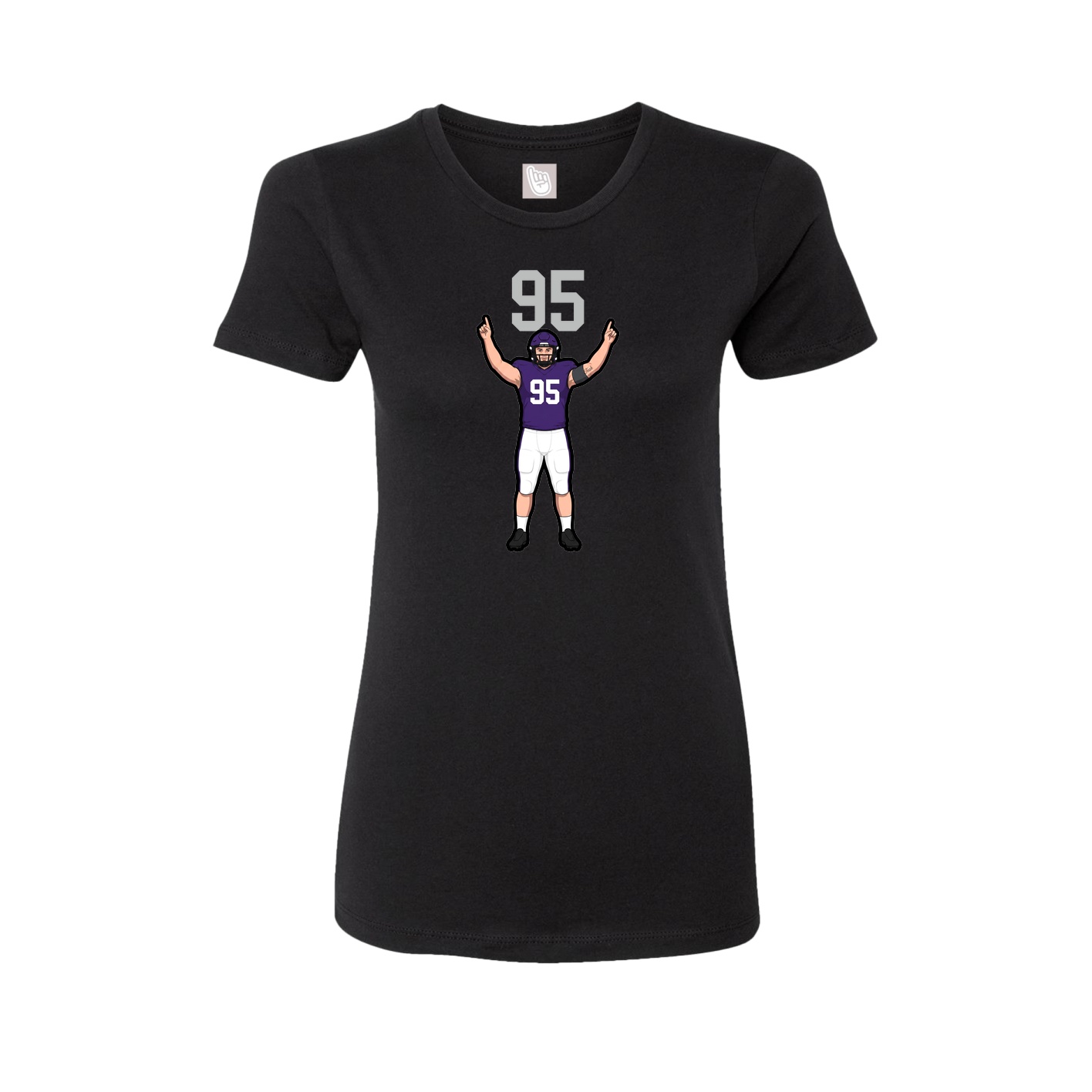 Womens Tee — Number Top in Black