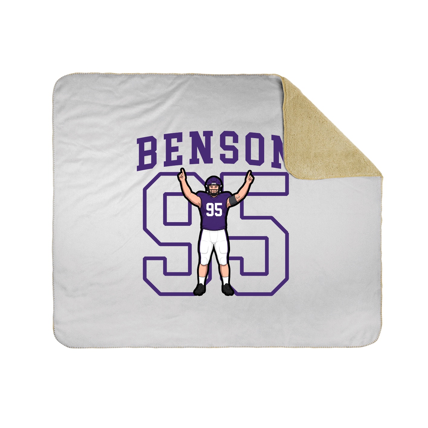 Throw Blanket — Shirsey in White