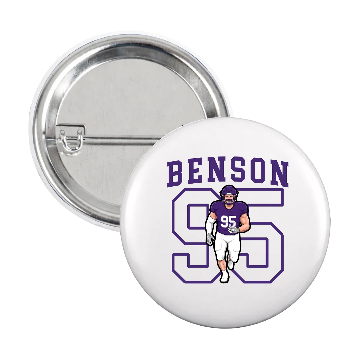 Game Day Button — Shirsey in White