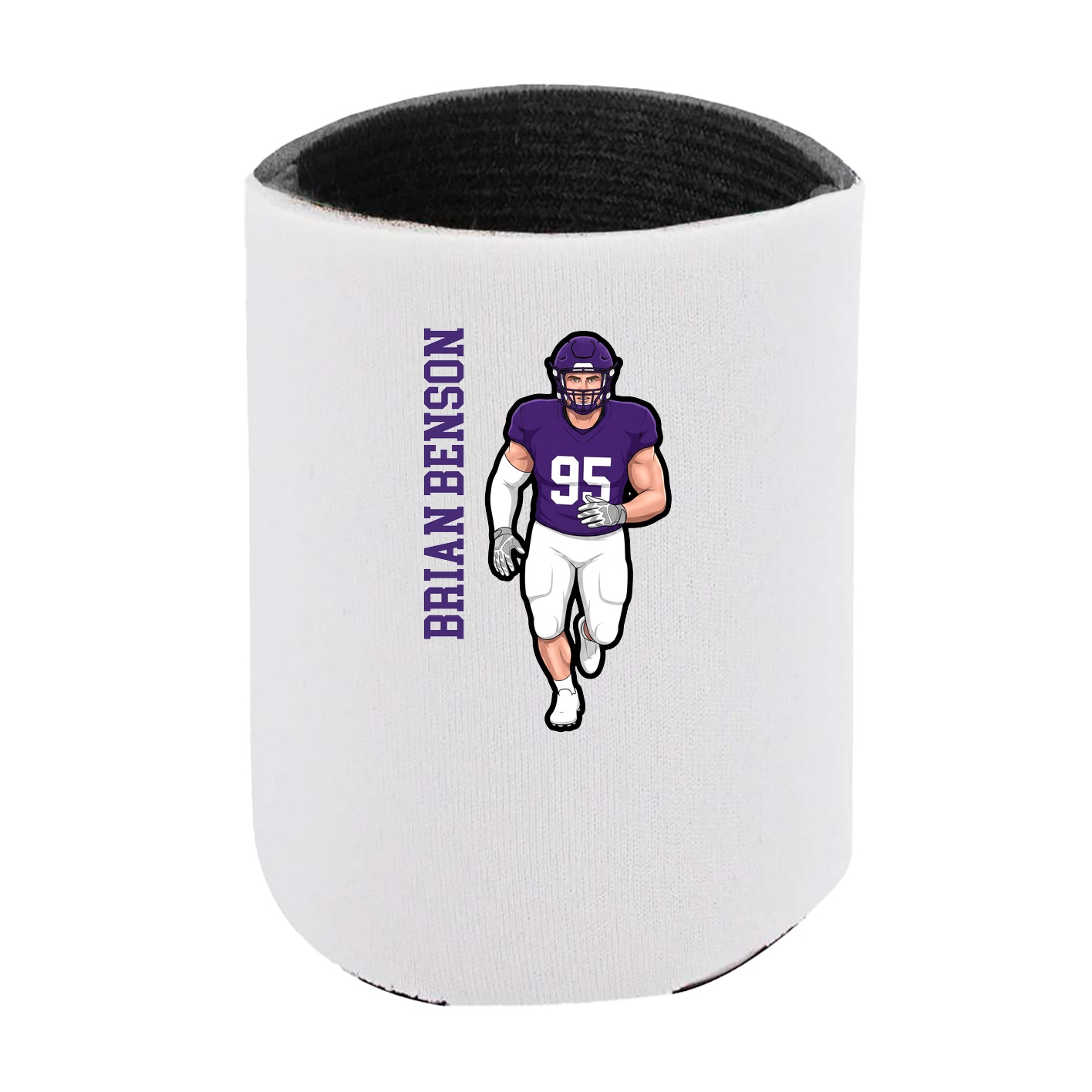 Can Holder — Name Vertical in White
