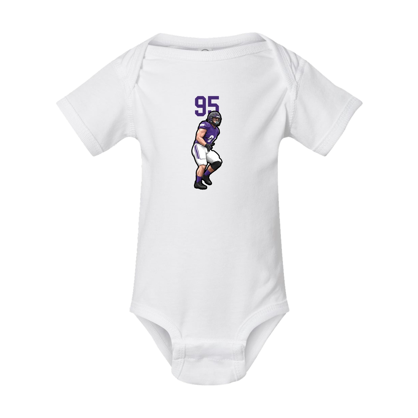 Baby Onesie — Number Top in White