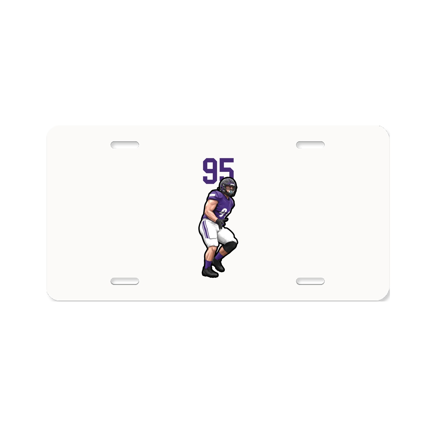 License Plate — Number Top in Classic
