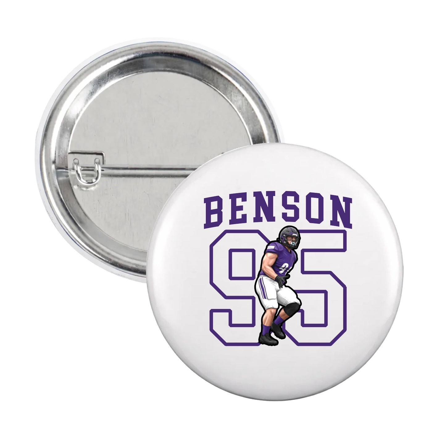 Game Day Button — Shirsey in White