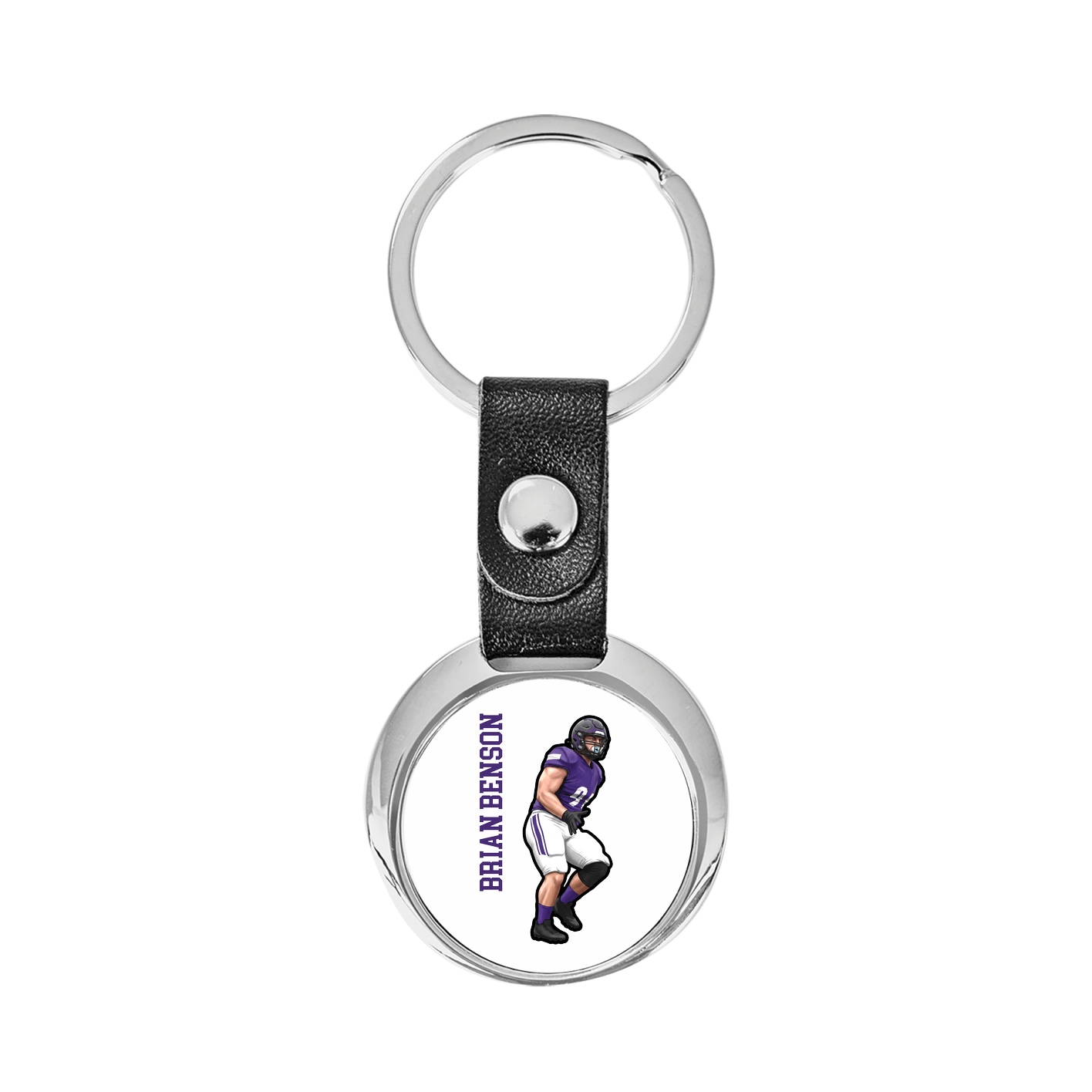 Key Chain — Name Vertical in Classic