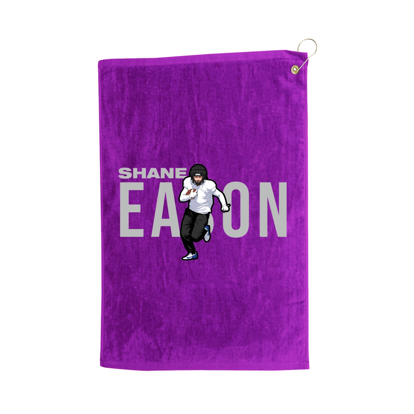 Golf Towel — Player Name in Purple