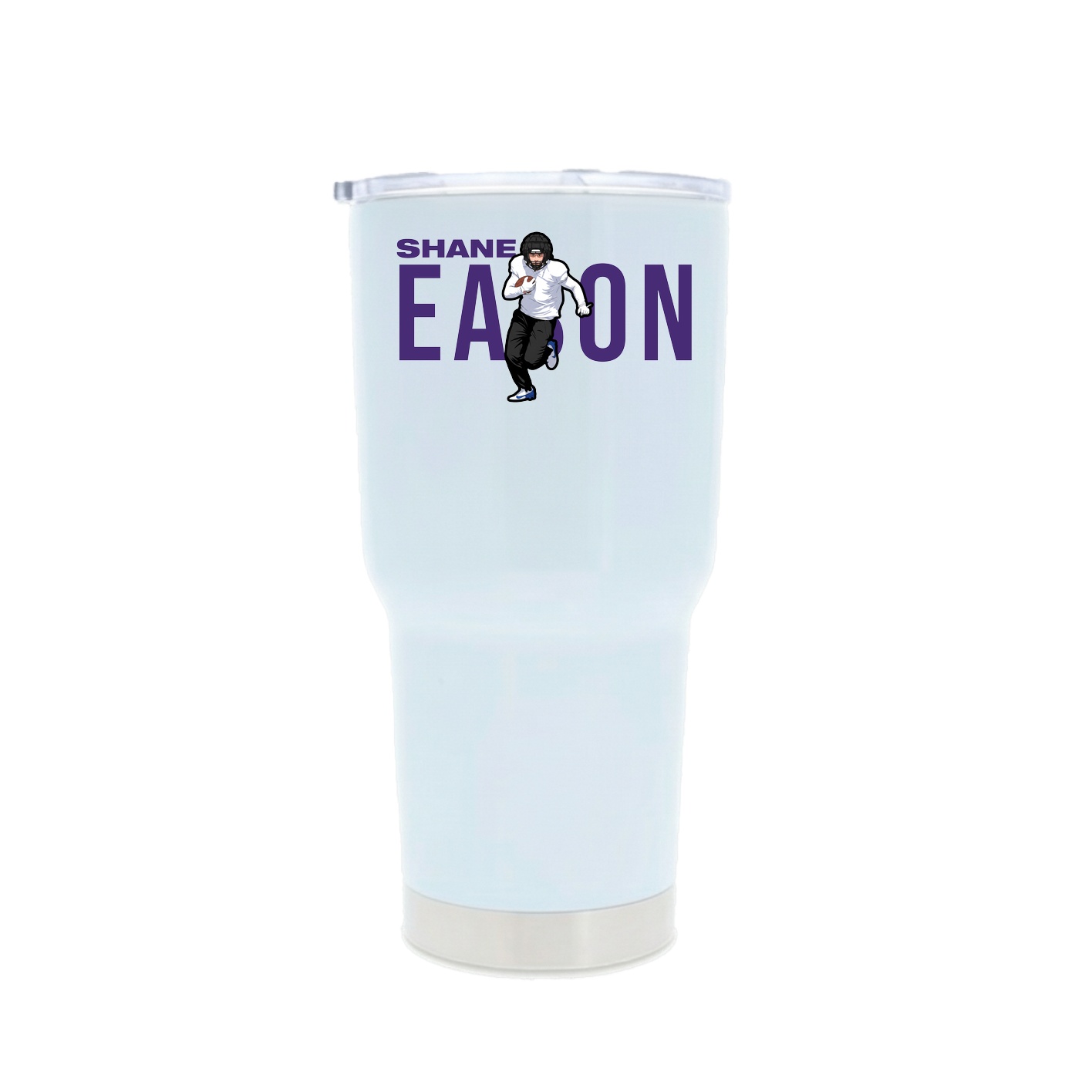 30oz Stainless Steel Tumbler — Player Name in White