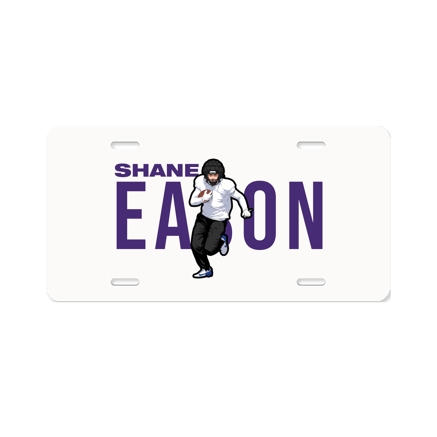 License Plate — Player Name in Classic