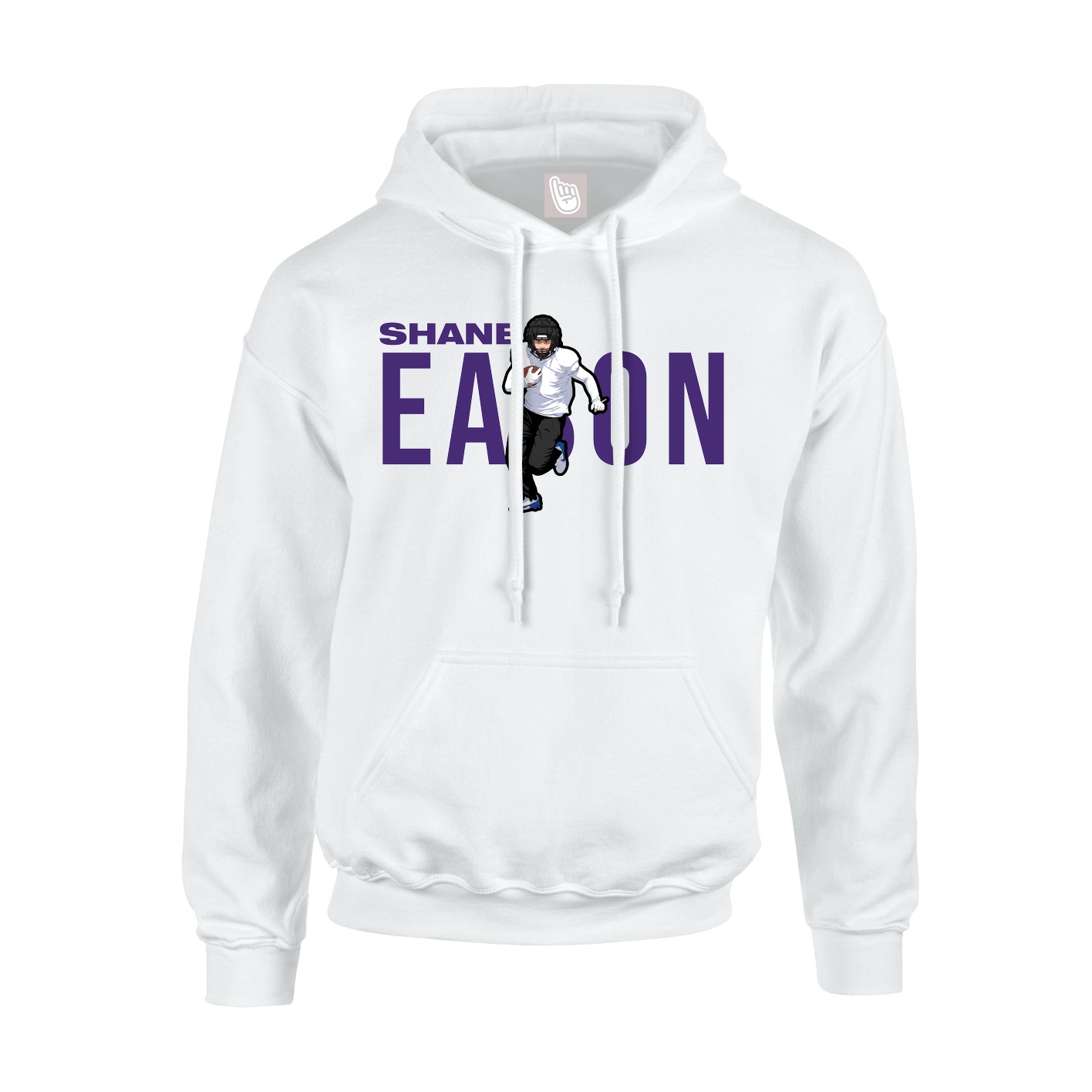 Youth Hoodie — Player Name in White