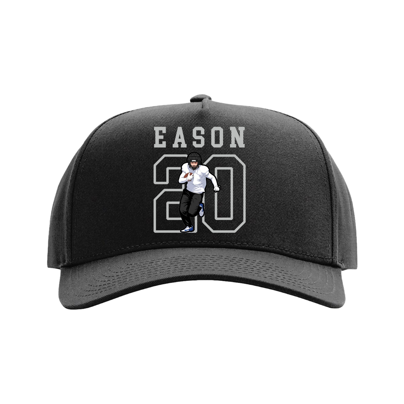 Full Fabric Five-Panel Champ Cap — Shirsey in Black