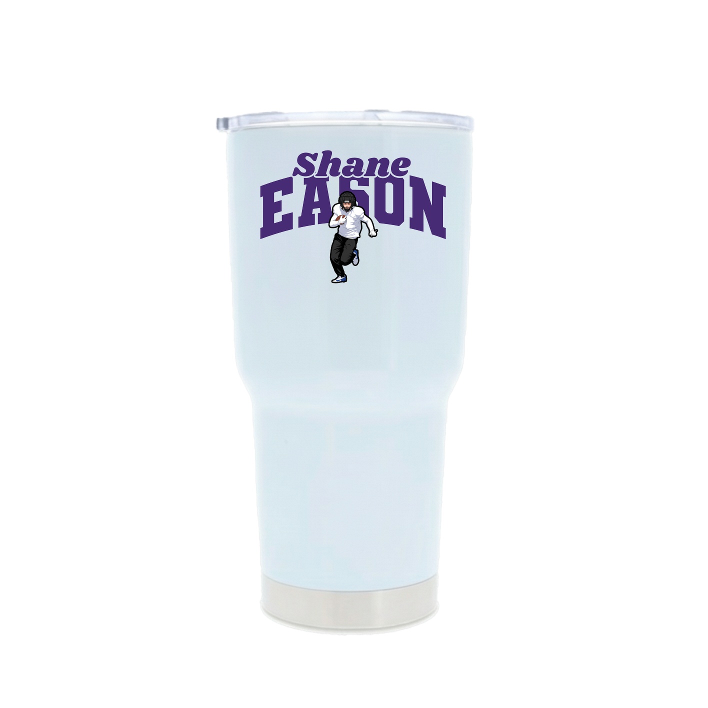30oz Stainless Steel Tumbler — Signature Arch in White