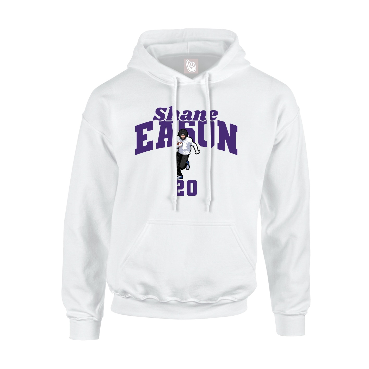 Hoodie — Signature Arch in White