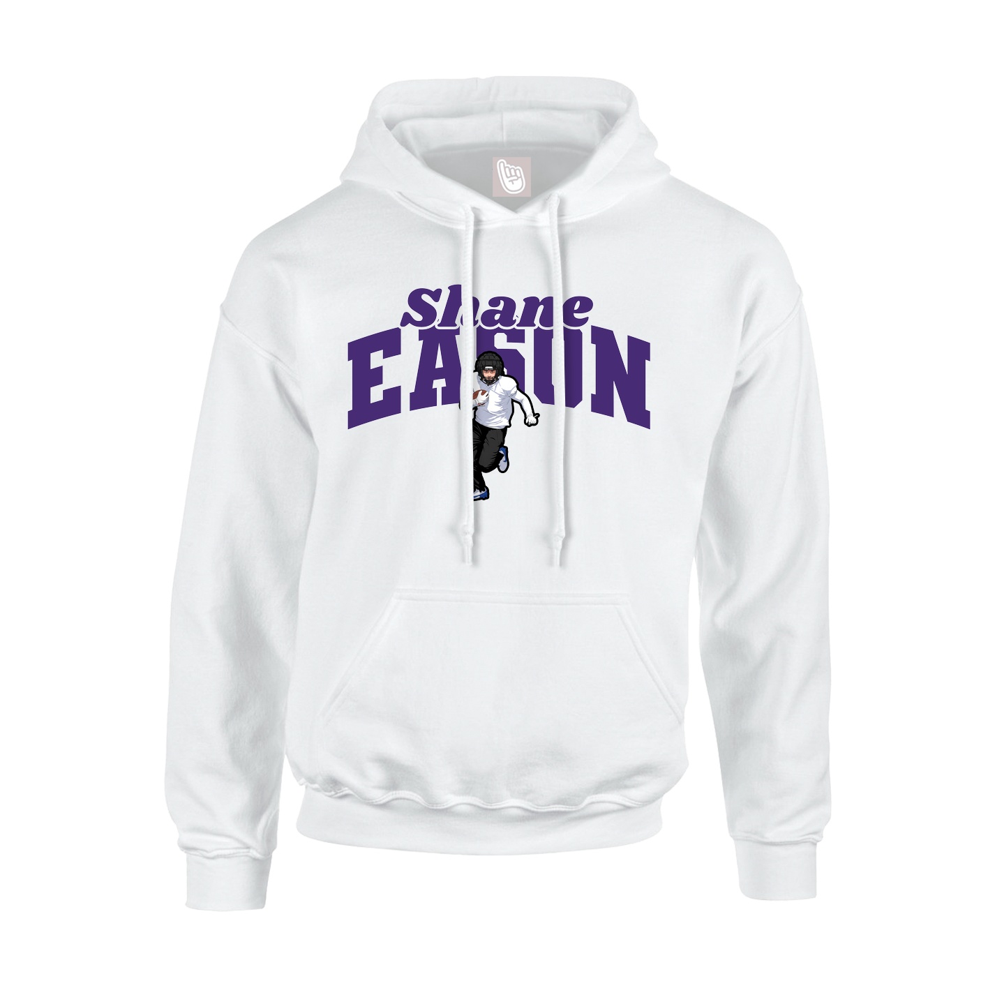 Youth Hoodie — Signature Arch in White