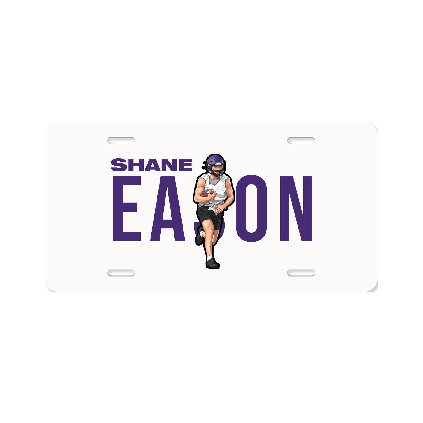 License Plate — Player Name in Classic