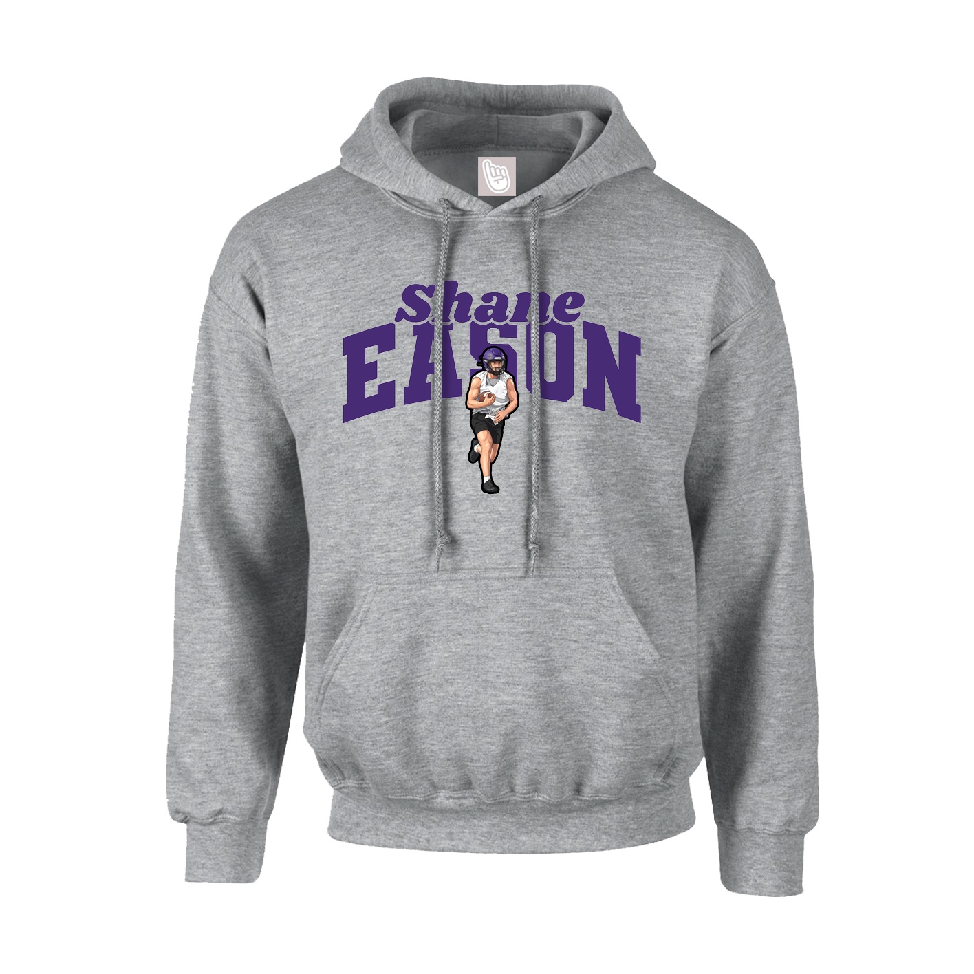 Youth Hoodie — Signature Arch in Grey
