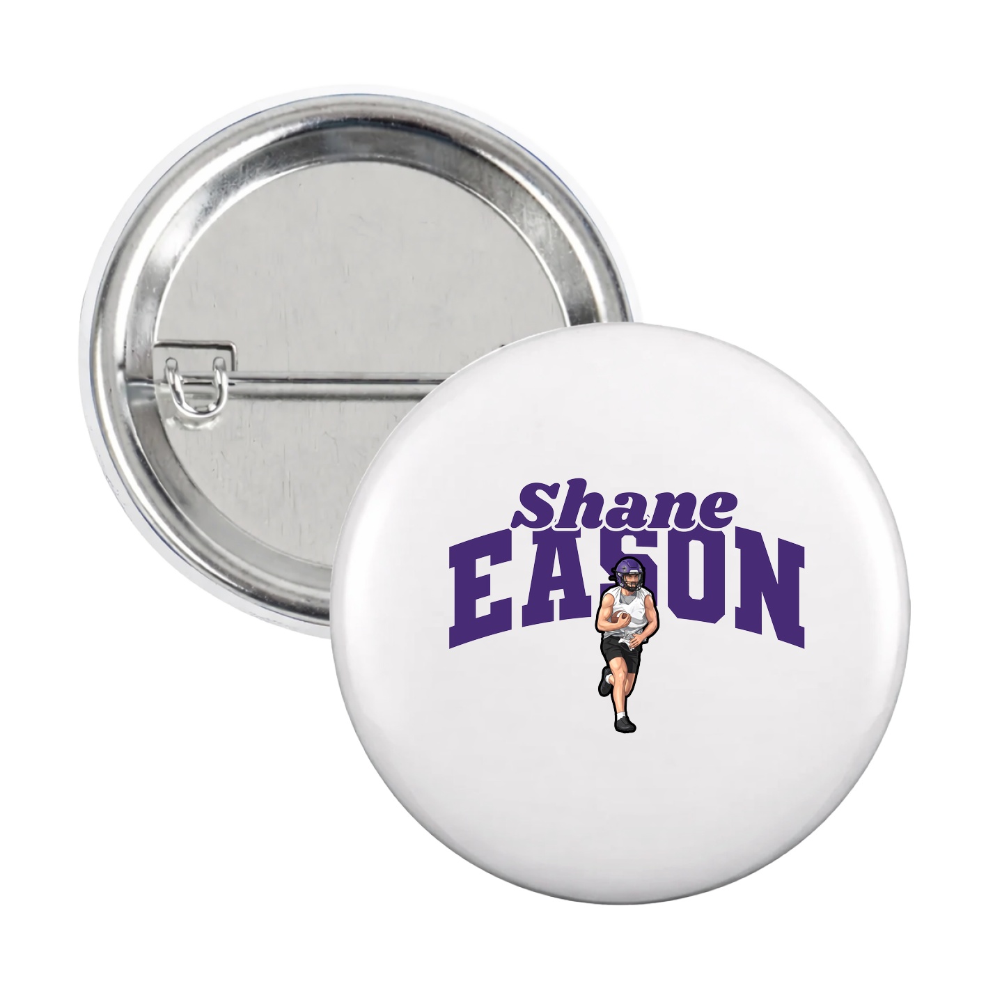 Game Day Button — Signature Arch in White