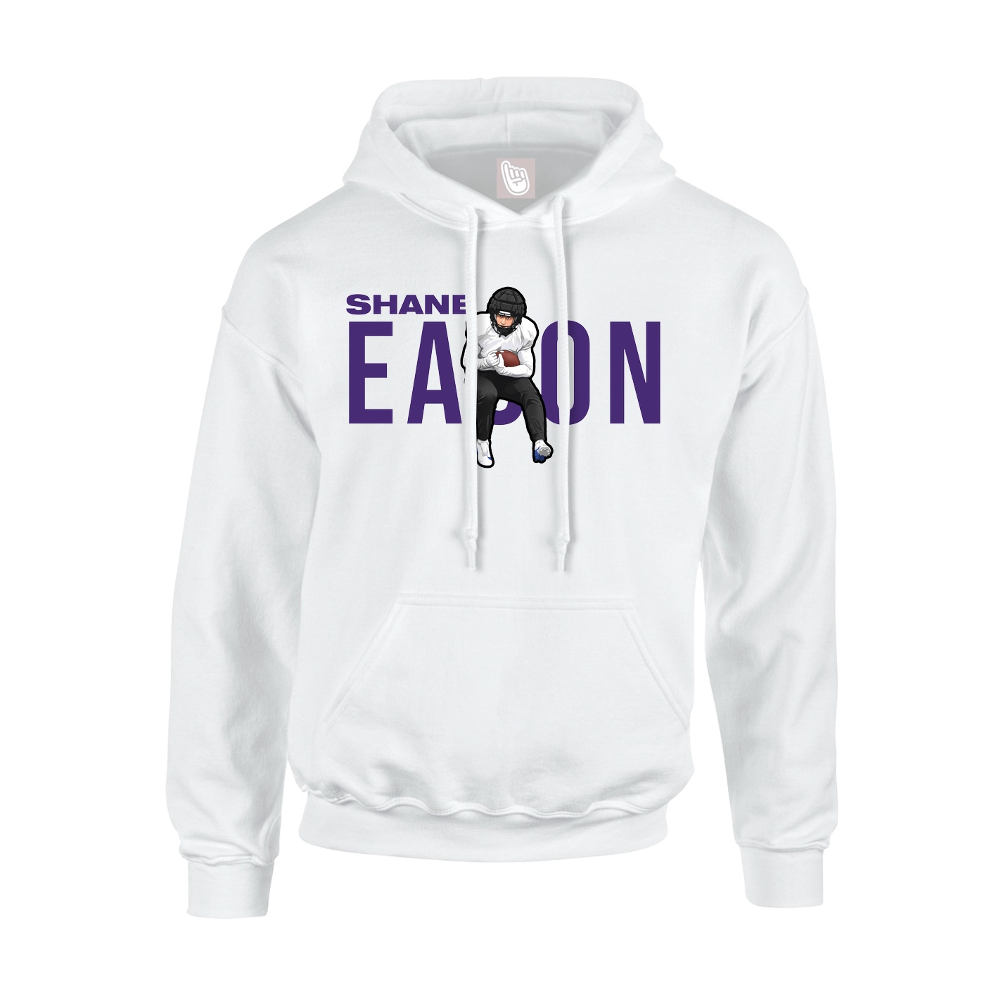 Youth Hoodie — Player Name in White