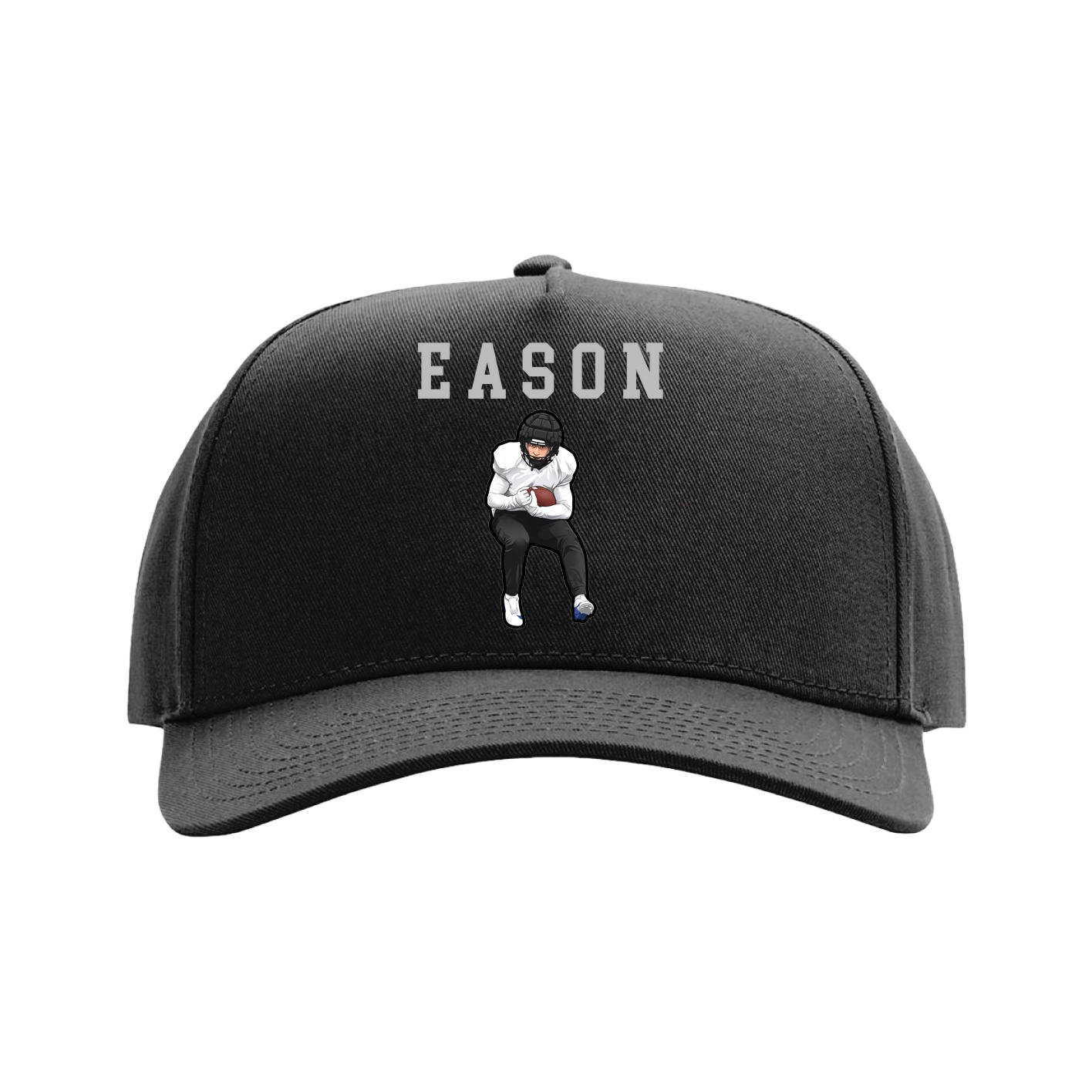 Full Fabric Five-Panel Champ Cap — Shirsey in Black
