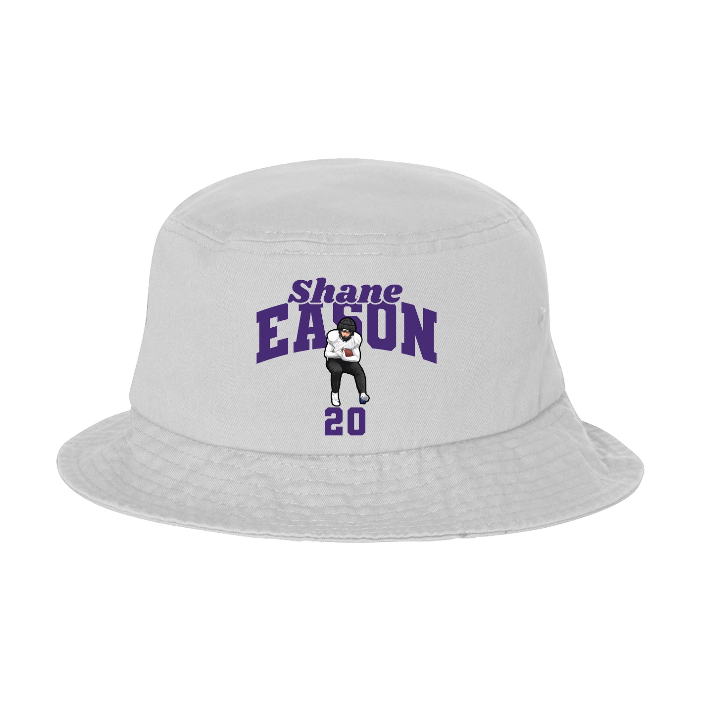 Bucket Cap — Signature Arch in White