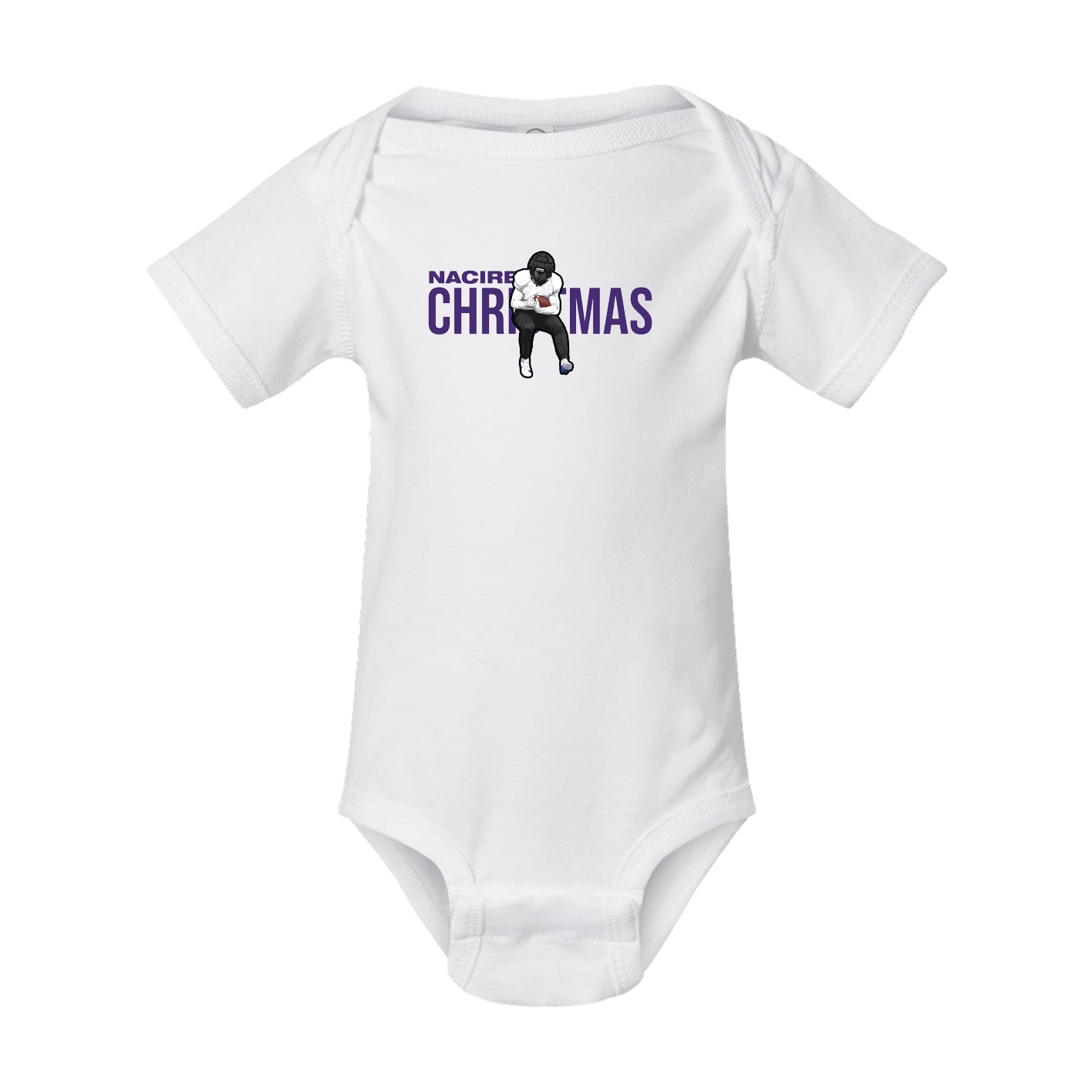 Baby Onesie — Player Name in White