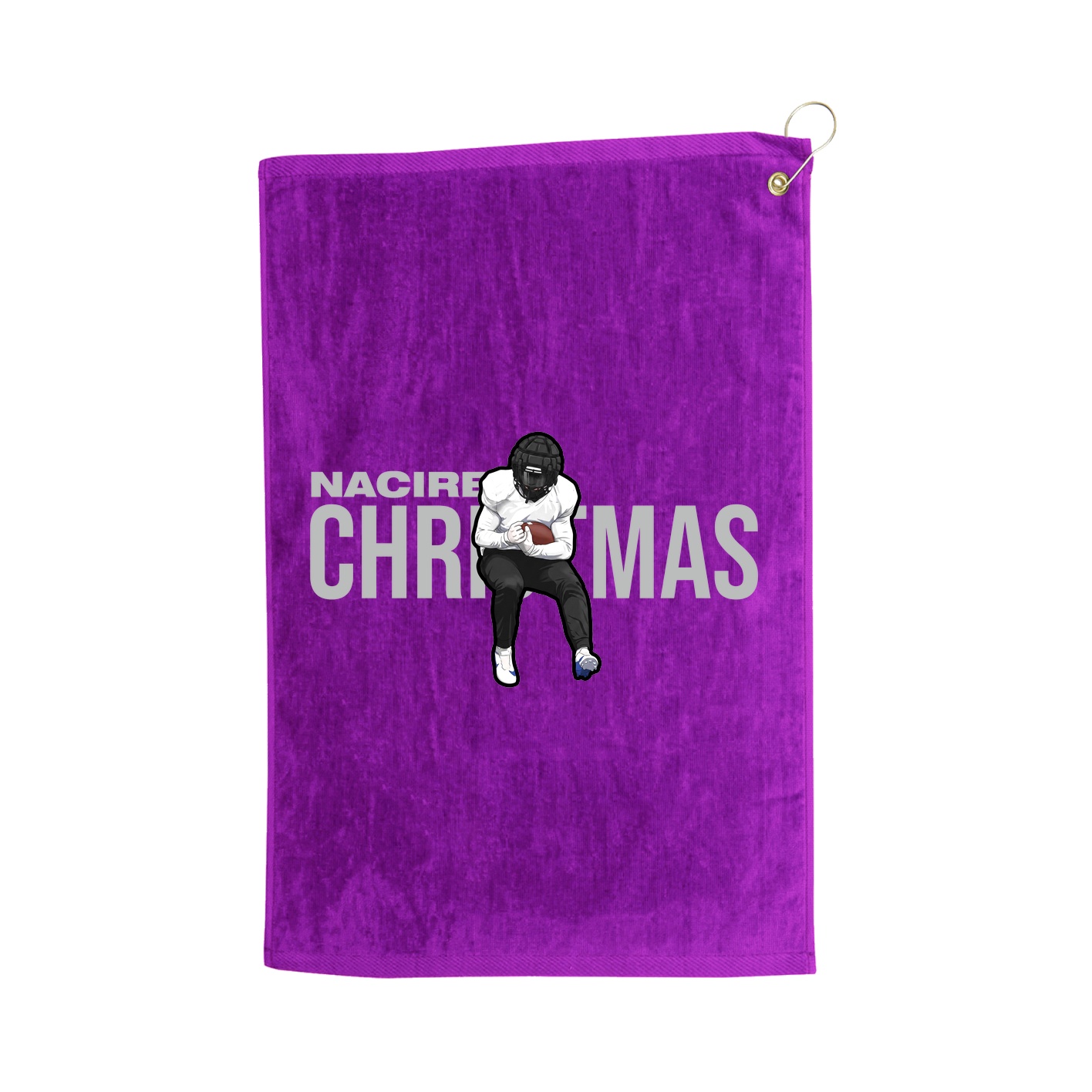 Golf Towel — Player Name in Purple