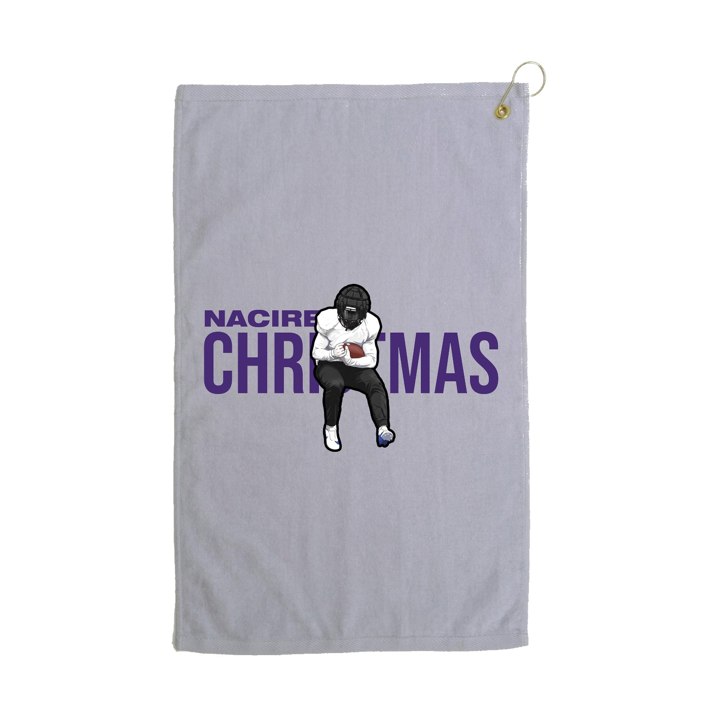 Golf Towel — Player Name in Grey