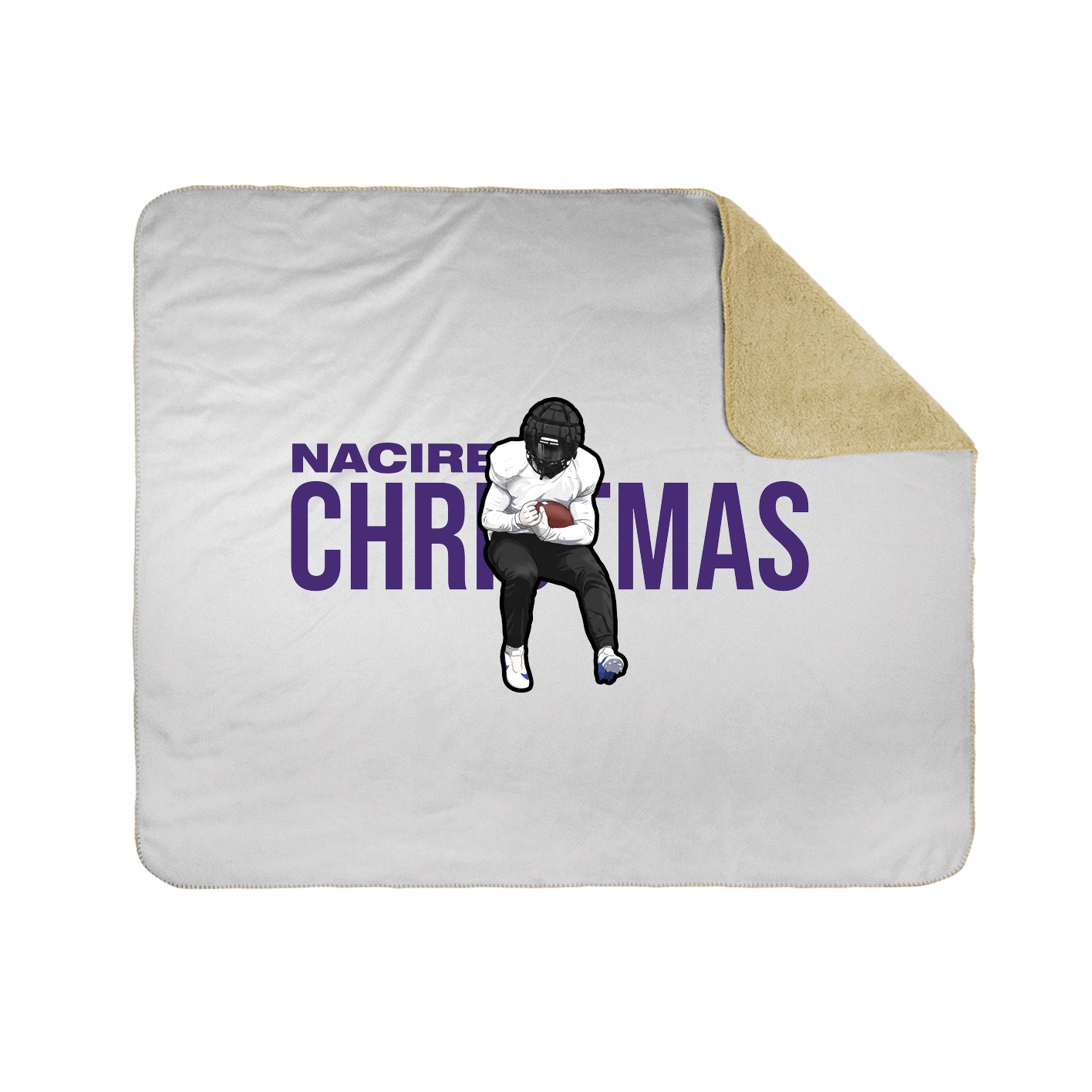 Throw Blanket — Player Name in White