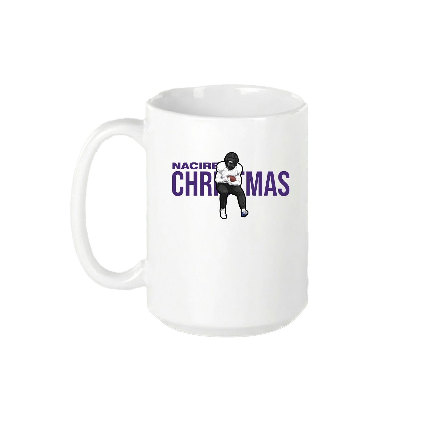 15oz Coffee Mug — Player Name in White