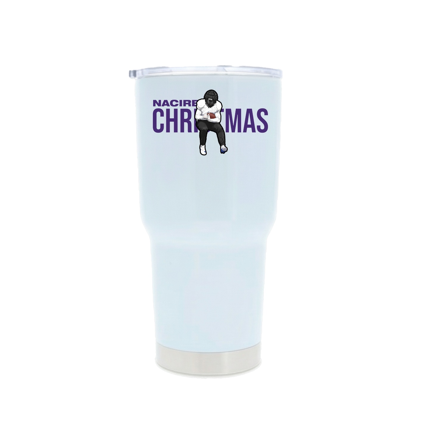 30oz Stainless Steel Tumbler — Player Name in White