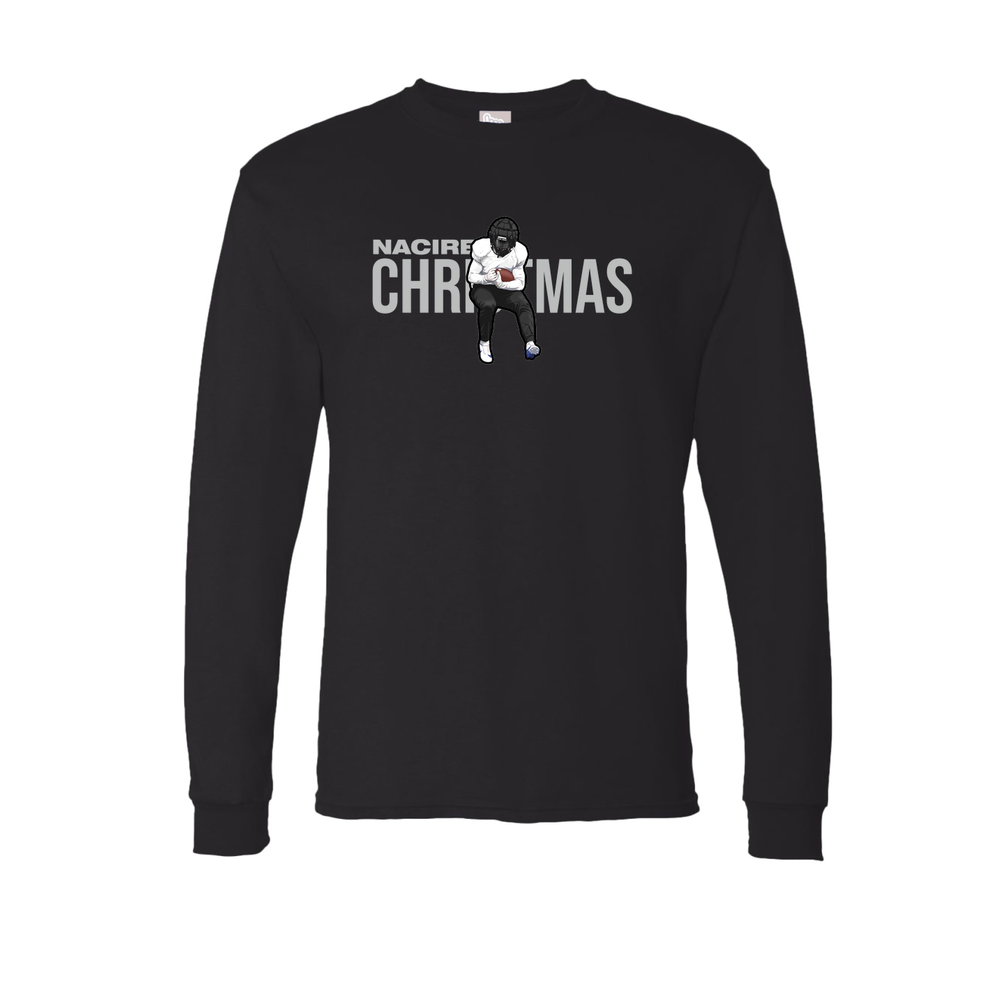 Long Sleeve Tee — Player Name in Black