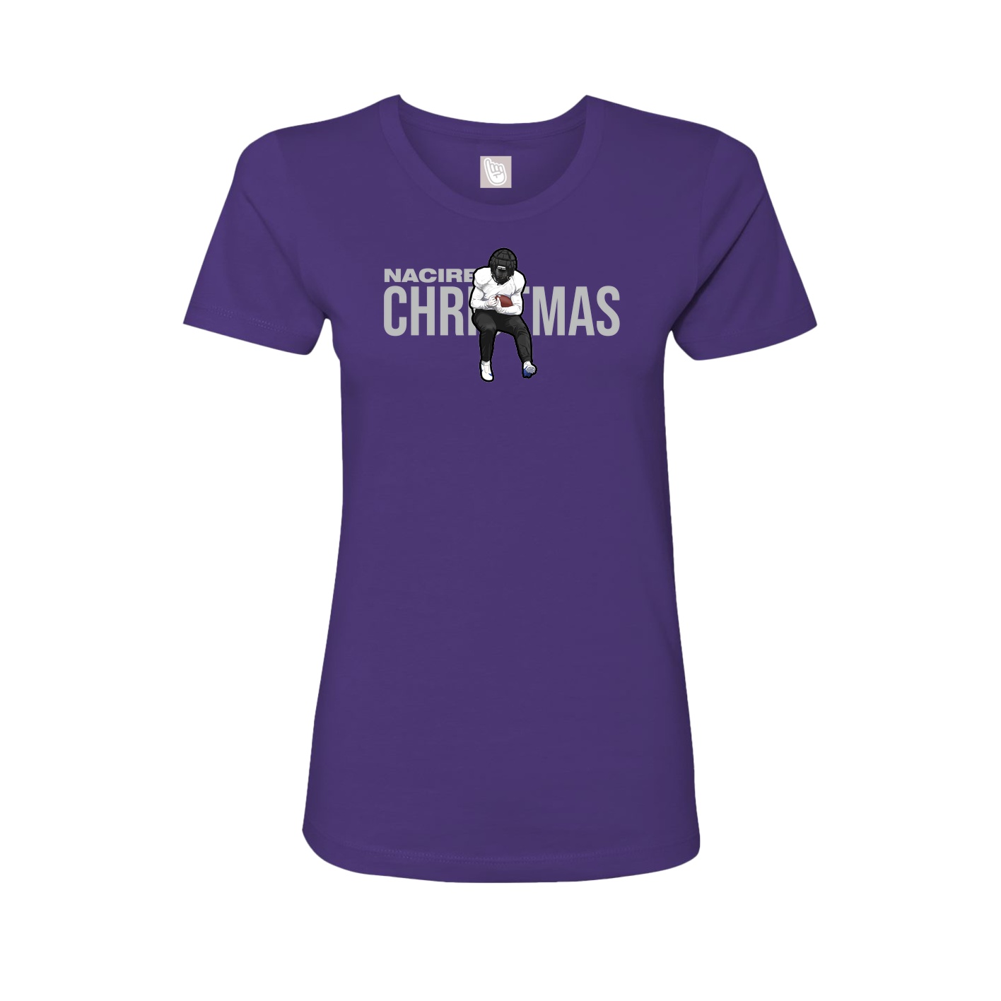 Fitted Women's Tee — Player Name in Purple