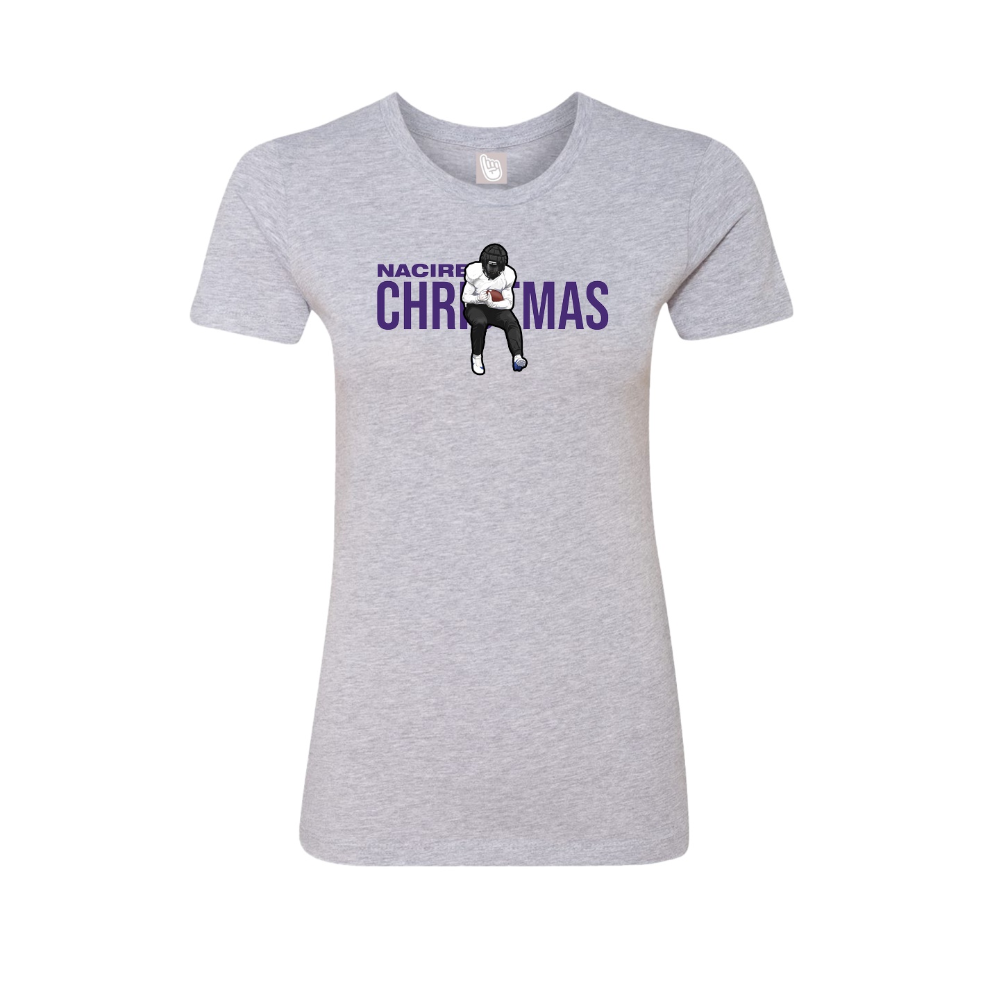 Womens Tee — Player Name in Grey