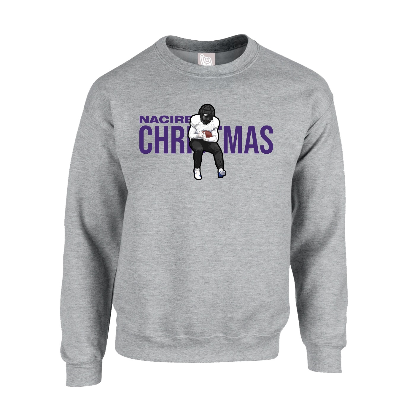 Fleece Crew — Player Name in Grey