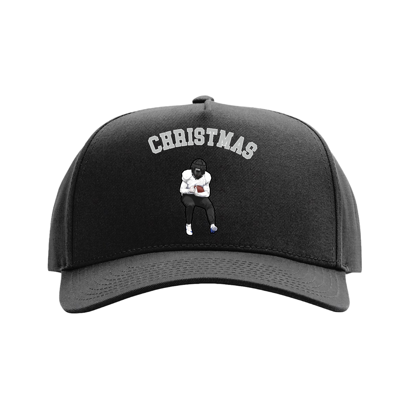 Full Fabric Five-Panel Champ Cap — Shirsey Arch in Black