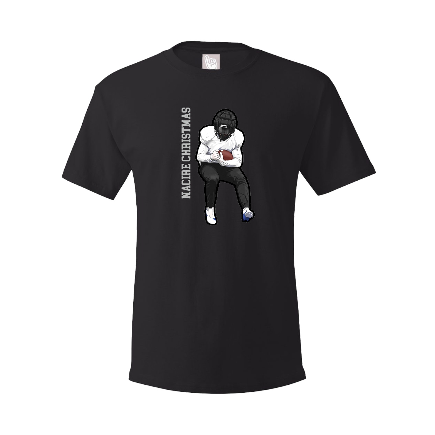 Youth Tee — Name Vertical in Black