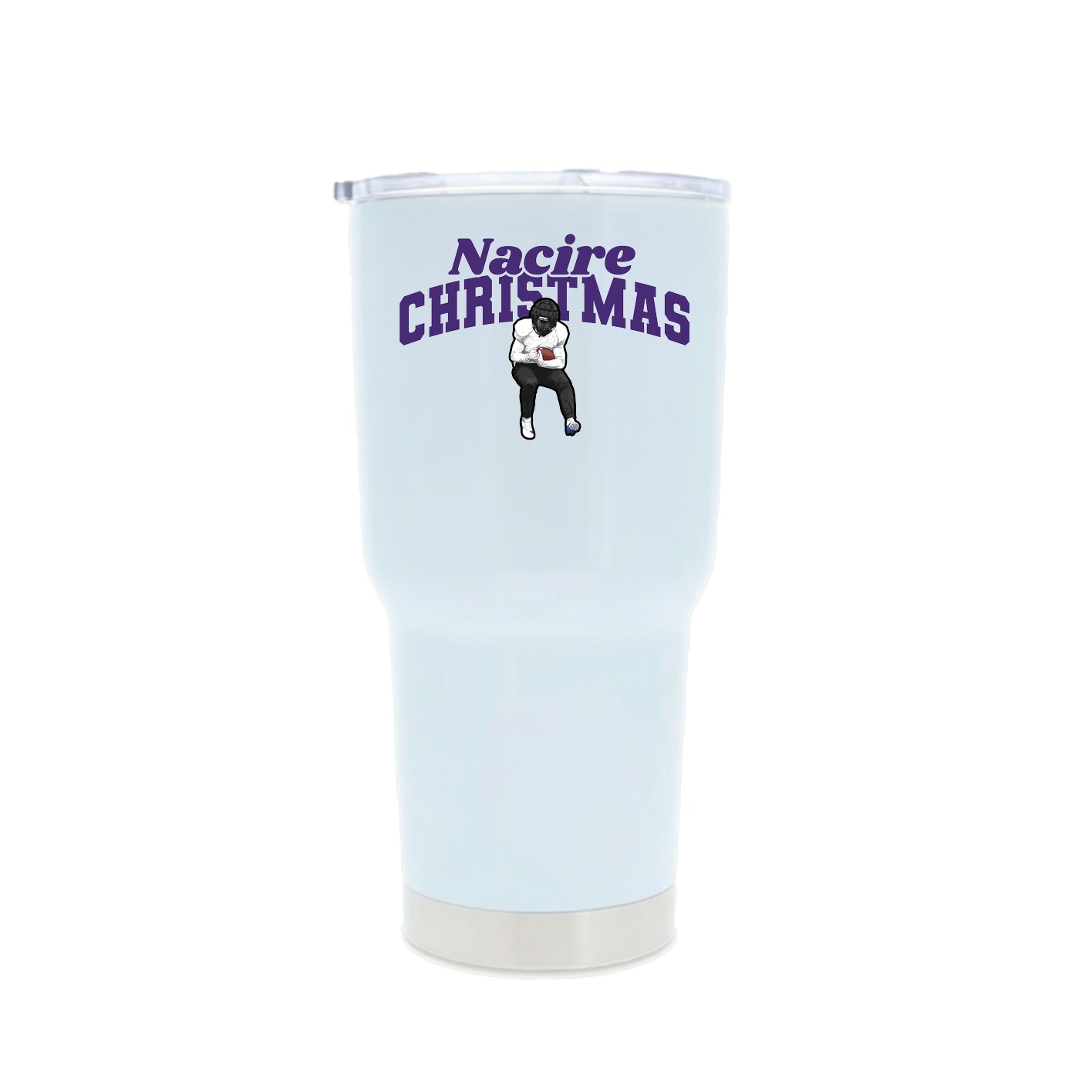 30oz Stainless Steel Tumbler — Signature Arch in White