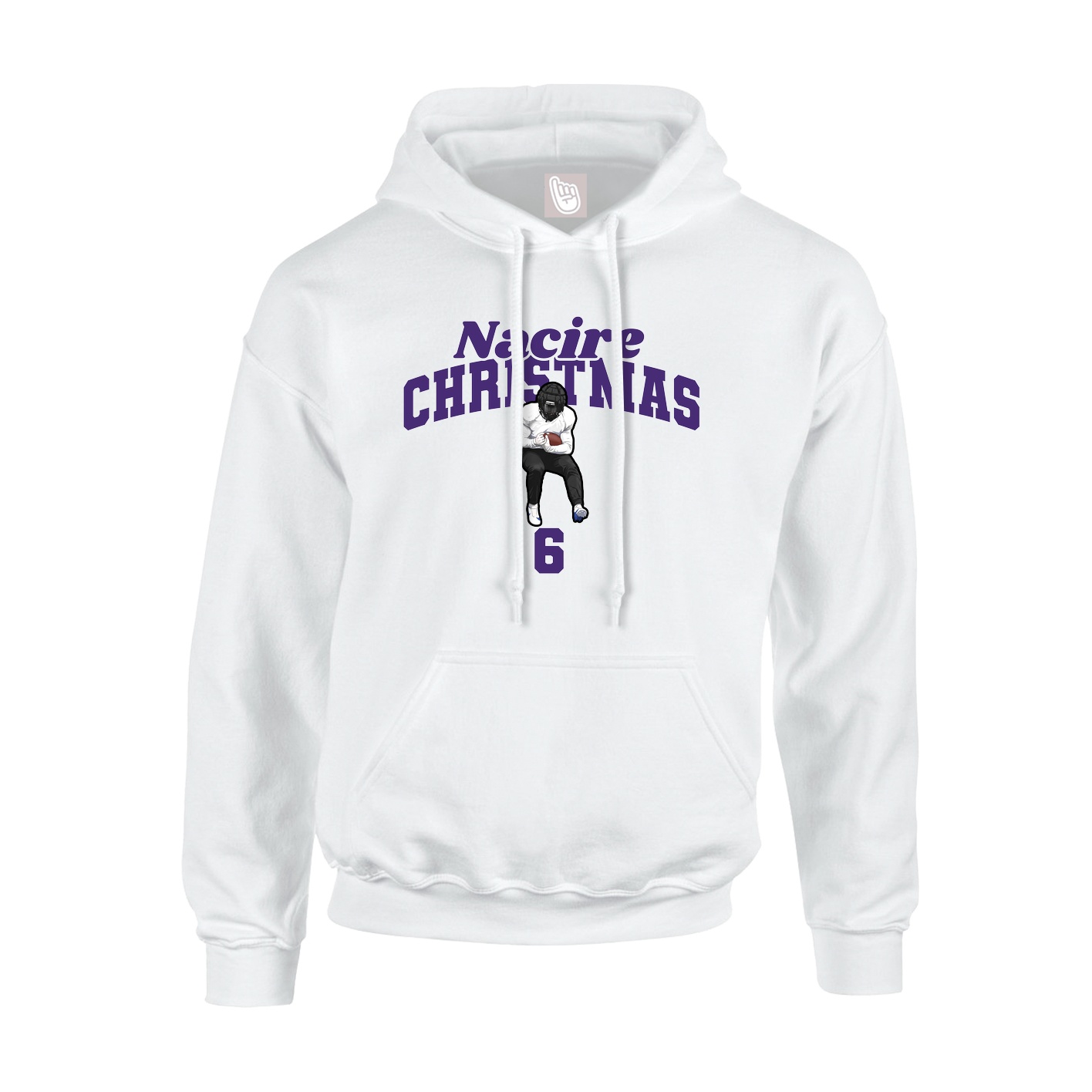 Hoodie — Signature Arch in White