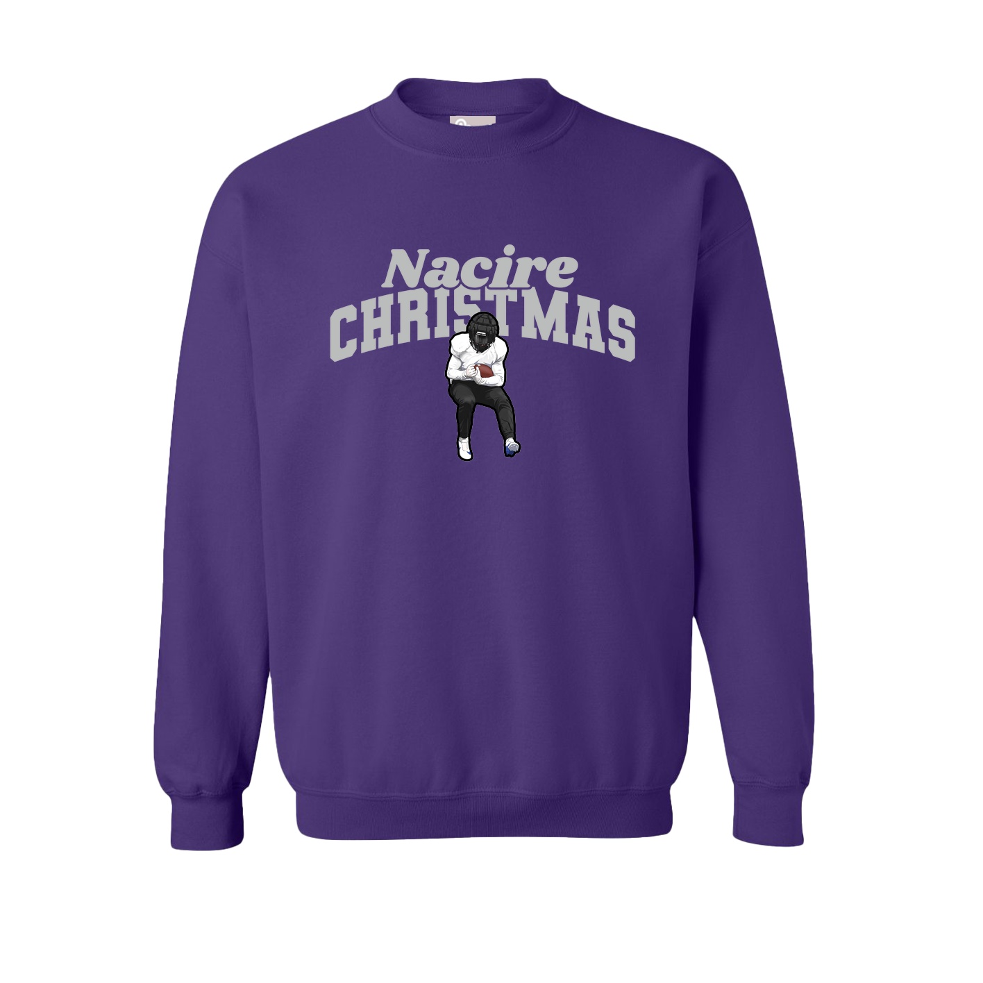 Fleece Crew — Signature Arch in Purple