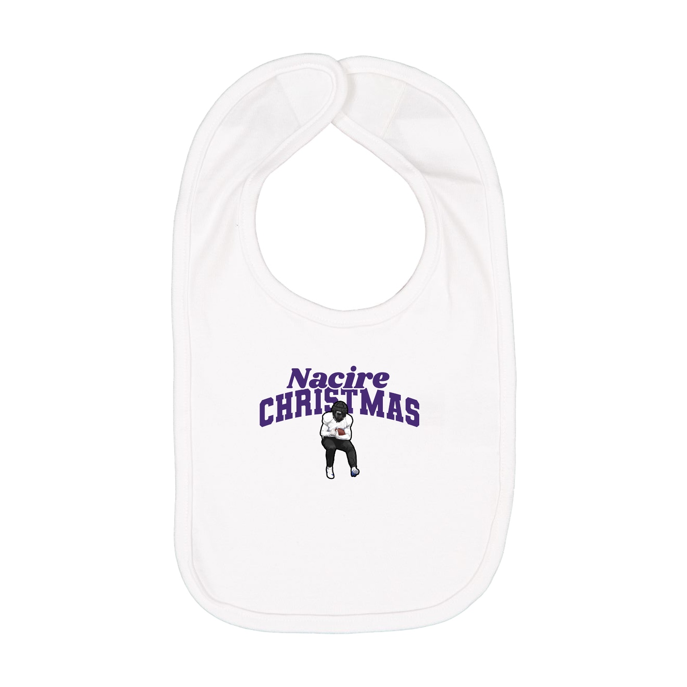 Infant Bib — Signature Arch in White