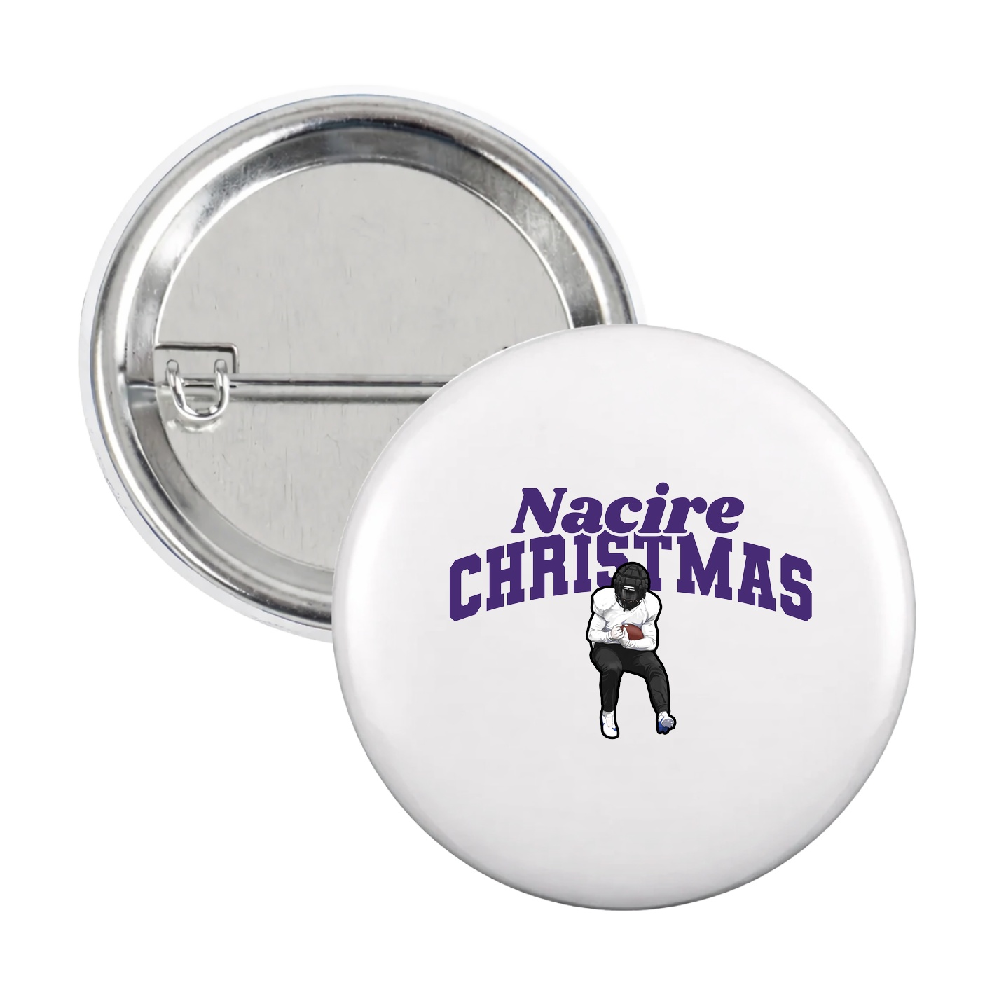 Game Day Button — Signature Arch in White